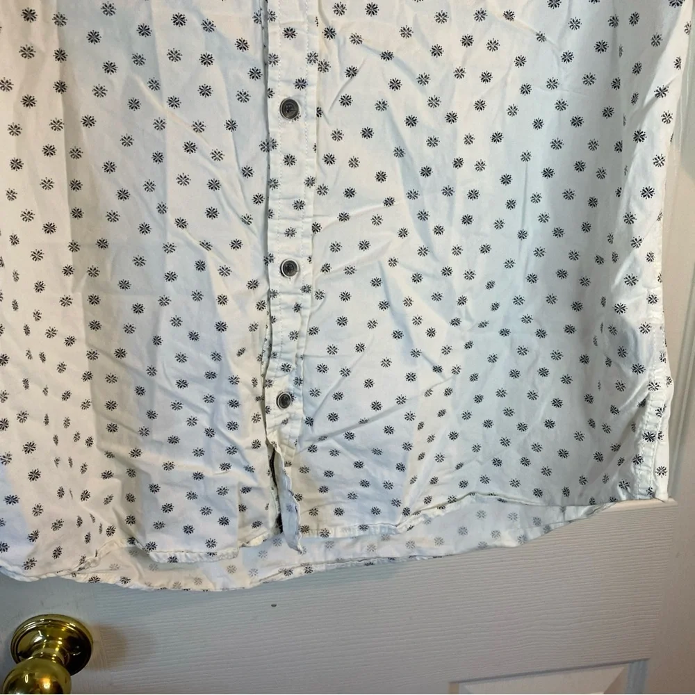 Royal Testimony Mens L LARGE Button Down Shirt Long Sleeve Fit Floral (STAINED) - Picture 3 of 12